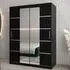 Vevey III Mirrored Wardrobe 2 Sliding Doors - Black