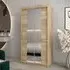 Vevey III Mirrored Wardrobe 2 Sliding Doors - Sonoma Oak