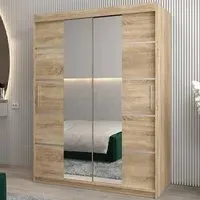Vevey III Mirrored Wardrobe 2 Sliding Doors - Sonoma Oak