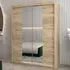 Vevey III Mirrored Wardrobe 2 Sliding Doors - Sonoma Oak