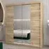 Vevey III Mirrored Wardrobe 2 Sliding Doors - Sonoma Oak