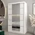 Vevey III Mirrored Wardrobe 2 Sliding Doors - White
