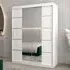 Vevey III Mirrored Wardrobe 2 Sliding Doors - White