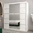Vevey III Mirrored Wardrobe 2 Sliding Doors - White
