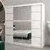 Vevey III Mirrored Wardrobe 2 Sliding Doors - White