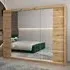 Vevey III Mirrored Wardrobe 3 Sliding Doors - Artisan Oak