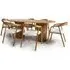 Vevey Oval Dining Table with 6 Hvar Chairs - Natural Oak