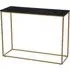 Viano Rectangular Console Table - Black, Marble