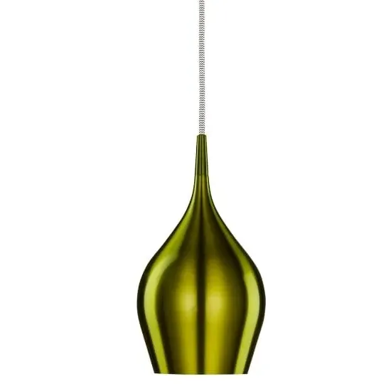Vibrant Bell Pendant Light - Green, Aluminium