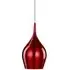 Vibrant Bell Pendant Light - Wine Red, Aluminium