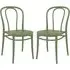 Victor Dining Chairs In Pair - Green, Polypropylene
