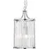 Victoria 2 Light Crystal Pendant Light - Clear, Chrome