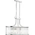 Victoria 5 Light Crystal Oval Pendant Light - Chrome
