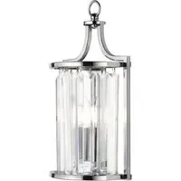Victoria Clear Crystal Wall Light - Chrome