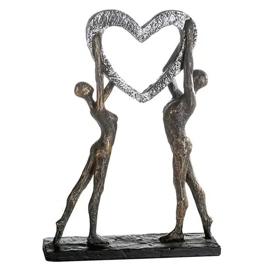 Victory Poly Design Sculpture - Burnished Bronze, Black image