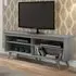 Viejo TV Stand with 4 Shelves - Grey