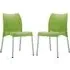 Vienna Dining Chairs In Pair - Mint Green, Polypropylene