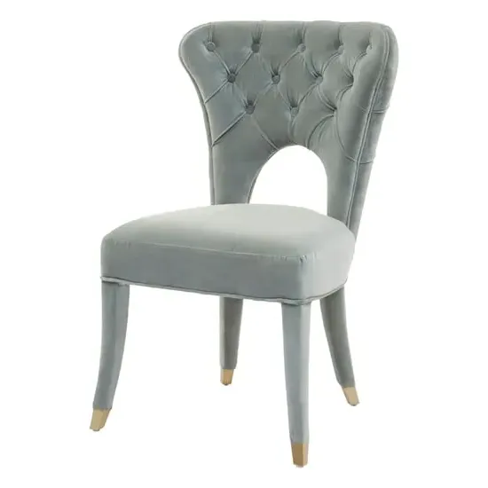 Vigap Upholstered Bedroom Chair - Blue, Velvet