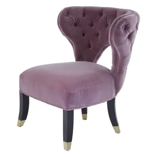 Vigap Upholstered Bedroom Chair - Lilac, Velvet
