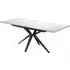 Villanova Extendable Dining Table - White, Ceramic