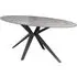 Villanova Oval Dining Table - Grey, Ceramic
