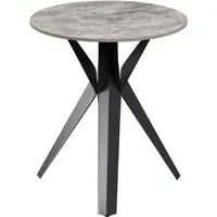 Villanova Side Table - Grey, Ceramic