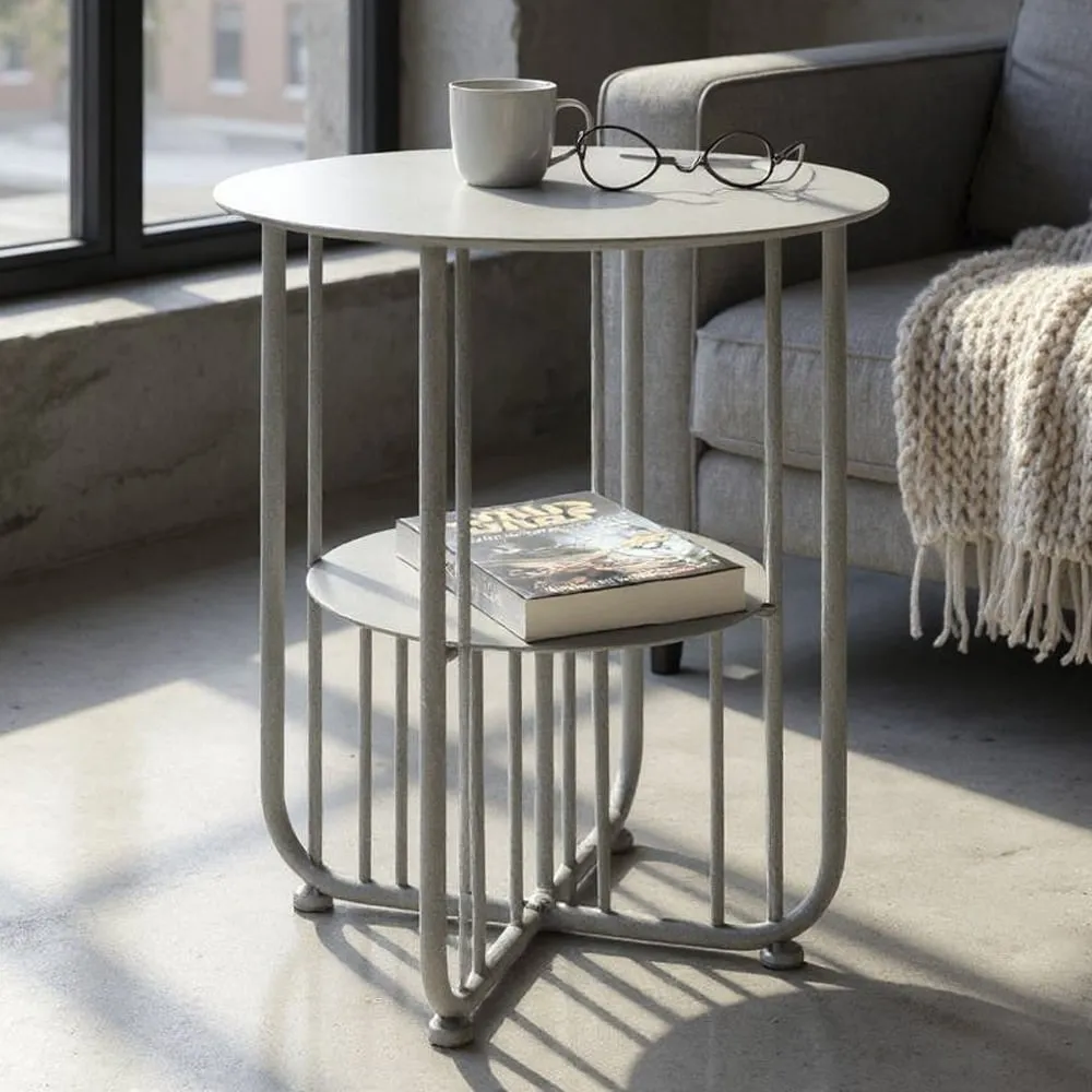 Vineland Metal End Table - Grey image