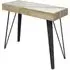 Vinita Sintered Stone Console Table - White, Oak