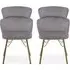 Vinita Upholstered Bedroom Chair - Grey, Velvet