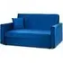 Viola 2-Seater Sofa Bed - Blue, Velvet