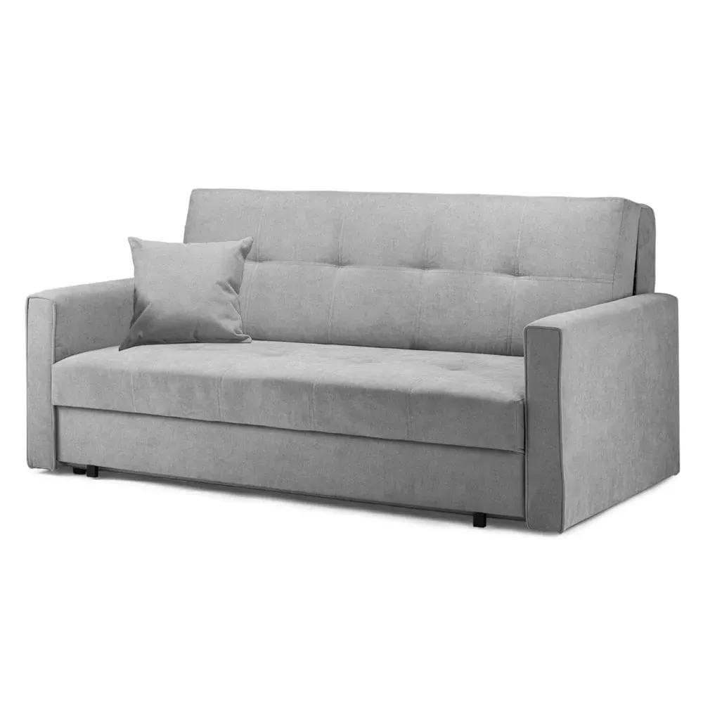 Viola 3-Seater Sofa Bed - Grey, Velvet