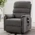 Viola Electric Recliner Chair - Grey, Fabric