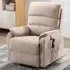 Viola Electric Recliner Chair - Wheat, Fabric