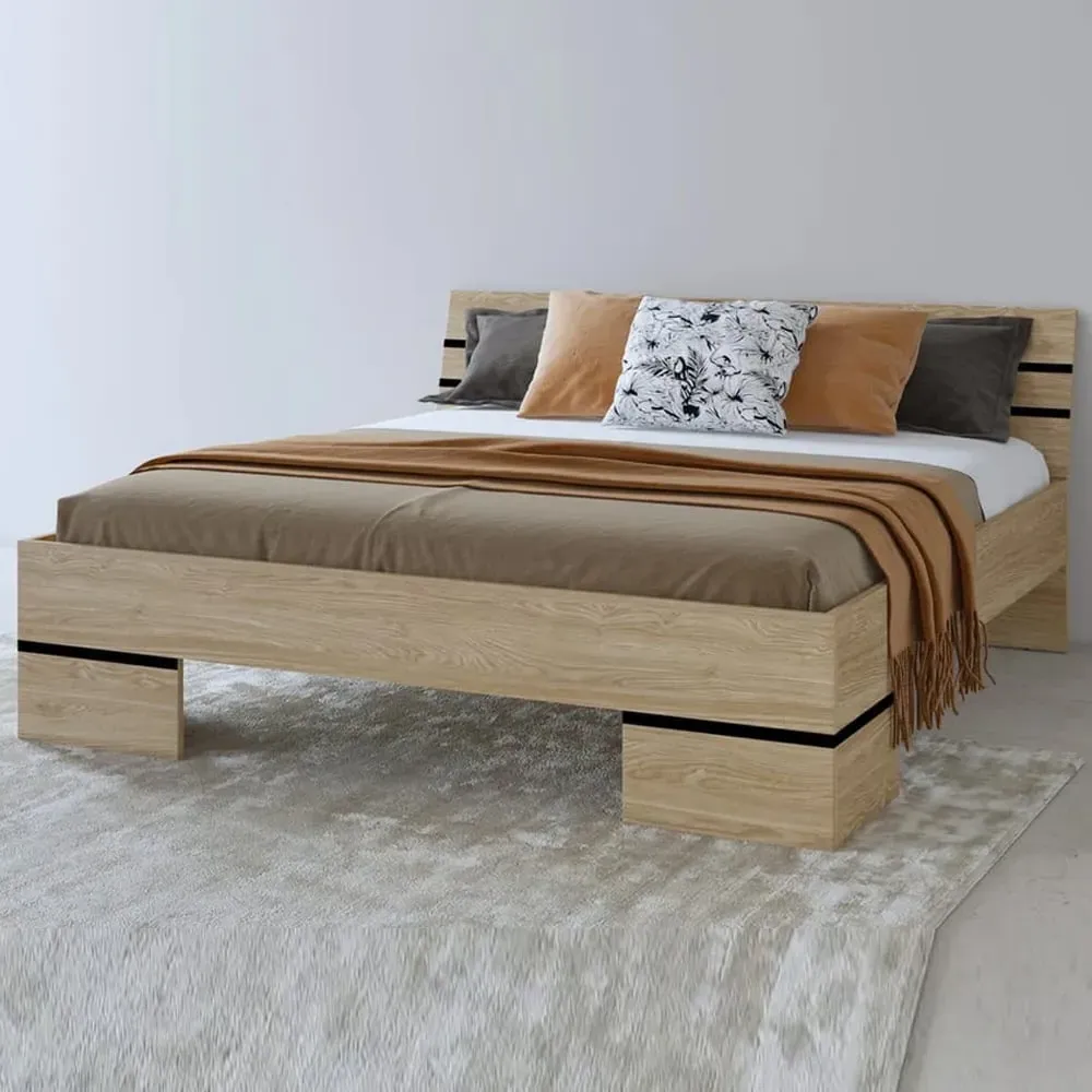 Viola Super King Size Bed Frame - Oiled Oak