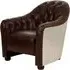 Viroqua Armchair - Brown, Genuine Leather