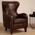 Viroqua Bedroom Chair - Dark Coffee, Genuine Leather