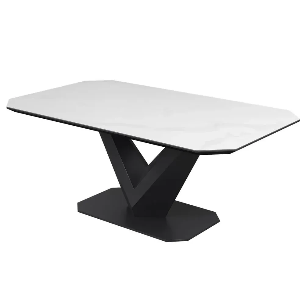 Viroqua Ceramic Coffee Table - Matt White