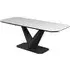 Viroqua Ceramic Extending Dining Table - Matt White