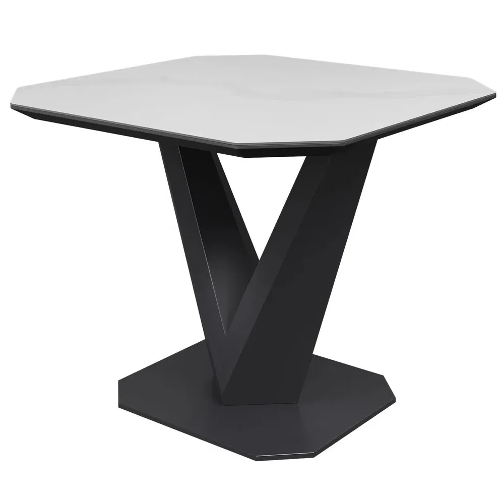 Viroqua Ceramic Side Table - Matt White image