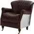 Viroqua Genuine Leather Armchair - Coffee