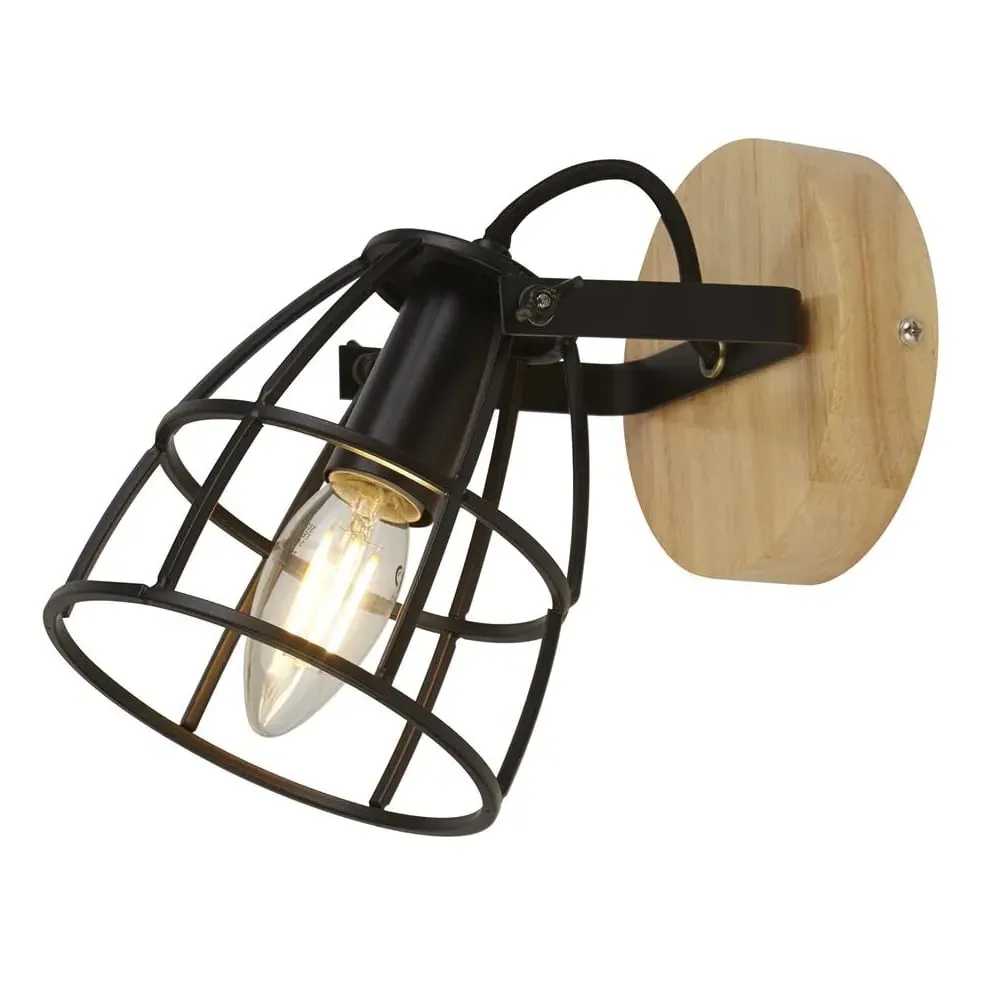 Vision Round Wall Light - Black image