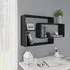 Visola Rectangular Wall Shelves - Black, Chipboard