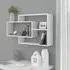 Visola Rectangular Wall Shelves - White, High Gloss