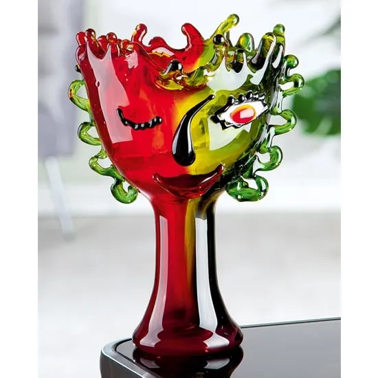 Visual Glass Decorative Bowl - Green, Glass product
