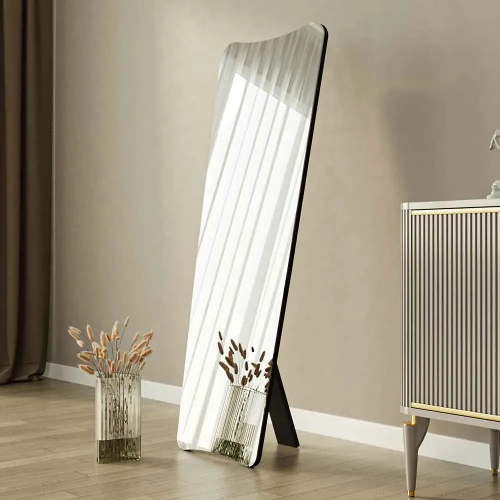 Vitros Full Length Cheval Mirror - Black, MDF product