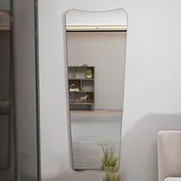 Vitros Full-Length Wall Mirror - Black, MDF alternate view