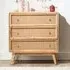Vlore 3-Drawer Chest of Drawers - Natural, Mango Wood