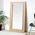 Vlore Floor Mirror - Natural, Mango Wood