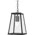 Voyager Tapered Pendant Light - Matt Black, Glass