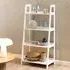 Wabash 4-Shelf Bookcase - White, Wood